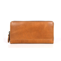 Tolredo Rhea Leather Clutch - Light Brown-100% top grain premium leather