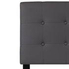 Flash Furniture Lennox Tufted Upholstered Twin Size Headboard - Grey Vinyl-Button Tufted with Box Stitching