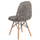 Flash Furniture Shaggy Dog Charcoal Grey Accent Chair-Molded Form
