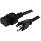 StarTech Computer Power Cord, Nema 5-15P to C19, 14 Awg, 6 Ft-Maximum power handling capability, for larger devices