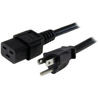 StarTech Computer Power Cord, Nema 5-15P to C19, 14 Awg, 6 Ft-Maximum power handling capability, for larger devices