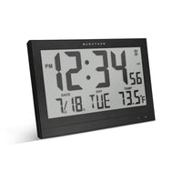 Marathon Watch Jumbo Atomic Clock with Auto Backlight - Black-Jumbo display: jumbo display for easy viewing and high legibility, even from broad distances.