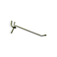 Azar Displays 4" x 0.148" All Wire Galvanized Metal Hooks, 50 Pack-Galvanized metal
