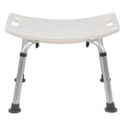 Flash Furniture HERCULES Series Adjustable Bath & Shower Chair with Non-slip Feet - White-Medical Grade Shower Chair