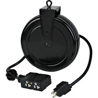 Lind Equipment Cord Reel - Industrial-Four 5-20R grounded outlets providing a full 15A of power