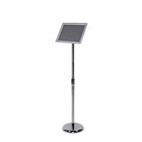 Eddie's Hang-Up Display Ltd. Floor Standing Sign Holders, 8.5" x 11", Chrome, 3 Pack (130411)-Perfect for showroom floors, retail stores or in restaurants as a menu stand
