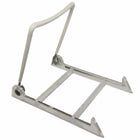 Eddie's Adjustable Acrylic Display Easel - 3-7/8"H x 4"W - Clear/White - 12 Pack-Counter Display Easel