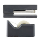 JAM Paper Office & Desk Sets, Stapler Tape Dispenser, Grey (3378GY)-Stapler Size: 6 x 2.5 x 1.125 inches Tape Dispenser Size: 4.5 x 2.5 x 1.75 inches