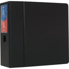 Staples Heavy-Duty Binder with D-Rings - 5" - Black-Easy Locking Rings open with ease and keep pages secure