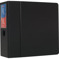 Staples Heavy-Duty Binder with D-Rings - 5" - Black-Easy Locking Rings open with ease and keep pages secure