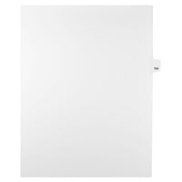 Mark Maker Legal Exhibit Index Tab White Single Tabs, 1/25th Cut, Letter Size, No Holes, Number 184, 25 Pack-White Single Tabs, 1/25th Cut