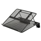 Staples Mesh Laptop Riser - Adjustable - Black-Props up laptop to ensure better ventilation