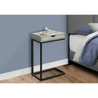 Monarch Specialties 3407 Accent Table - Grey Reclaimed Wood-Look/Black/Drawer-Snack table during your favorite movie or simply an accent table to dress up your living room decor