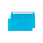 Blake Creative Color Bright Blue Invitation Envelopes - 4 1/2" W x 9" L - Caribbean Blue - 25 Pack-Caribbean Blue