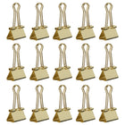 JAM Paper Binder Clips, Medium, 32 mm, Gold, 15 Pack (339BCgo)-5