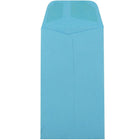 JAM Paper #5.5 Coin Envelopes, 3 1/8 x 5 1/2, Brite Hue Blue Recycled, 500 Pack-Blue Envelopes