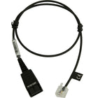 Jabra Quick Disconnect To Modular RJ Extension Cord for Siemens Open Stage Series (8800-00-94)-Jabra Quick Disconnect (QD) to Modular (RJ) Straight Bottom Cord