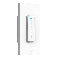 Geeni TAP+DIM Smart Wi-Fi Dimmer Switch - White-Adjust desired brightness via the smooth touch dimming area. Use in living rooms, dining rooms, bedrooms, or wherever desired