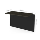 Bestar Pro-Concept Plus Bridge, Deep Grey & Black (110820-1132)-29.7"H x 39.4"L x 19.5"D