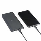 NXT Technologies 10000mAh USB Power Bank - Black-Features a USB Type-A 18W port for rapid charging, a Micro-USB port, and a USB Type-C port for USB Power Delivery fast charging