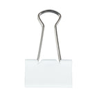 JAM Paper Binder Clips, Medium, 1.25"/32mm, White, 2 Packs of 15-White Plastic