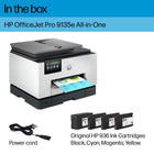 HP OfficeJet Pro 9135e Wireless All-in-One Colour Inkjet Printer with Bonus 3 months Instant Ink with HP+-HP App: Print, scan, copy, or fax right from your smartphone with the easiest-to-use print app