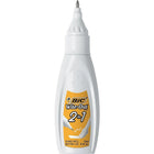 BIC Wite-Out 2-in-1 Correction Fluid Pen-Strokes on easily and dries quickly