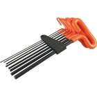 Dynamic Tools 8 Piece 9" Long Loop Handle, SAE Hex Key Set, 5/64" - 3/8"-Contains: 5/64", 3/32", 1/8", 5/32", 3/16", 1/4", 5/16", 3/8"