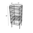 Eddie's Wire Dump Bins - 12" x 12" x 30" - Black (214114-1)-12" x 12" x 30"