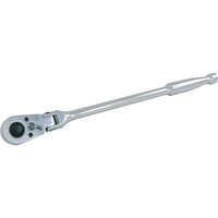 Dynamic Tools 3/8" Dr. 48 Tooth Flex Head Ratchet, 11-3/4" Long, Chrome Finish-3/8" Drive