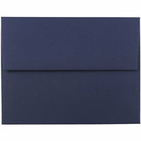 JAM Paper A2 Invitation Envelopes, 4.38 x 5.75, Navy Blue, 250 Pack (LEBA617H)-Navy blue dark base envelope