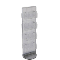 Azar Displays 2-Sided Revolving Brochure Display, Clear (700650-CLR)-Brochure holders