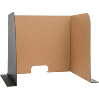 Flipside Computer Lab Privacy Screen, Small, 22" x 20" x 20", 3 Pack-Measure 62" wide x 22.5" high x 0.125" overall with middle panel 22" wide x 22.5" high and side panels 20" wide x 22.5" high.