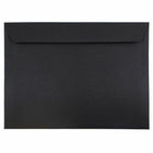 JAM Paper Booklet Envelopes - 9.5" x 12.625" - Black - 50 Pack -Colour: Black Linen