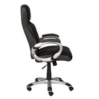 Brassex Isaac Executive Office Chair - Grey-Curved arm rests and convenient tilt mechanism support proper alignment