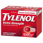 TYLENOL Extra Strength 500mg EZTABS, 50 Count-Contains the pain reliever/fever reducer acetaminophen