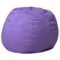Flash Furniture Small Solid Purple Kids Bean Bag Chair-Child Sized Bean Bag