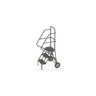 Tri-Arc Roll & Fold Rolling Ladder, 3 Step, 30" Height, Serrated (KDRF103162)-Frame Material: Steel