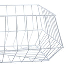 Truu Design Trapezoid Wire Storage Basket, 16 x 8.75 inches, White-Great way to neatly store and organize all your household items