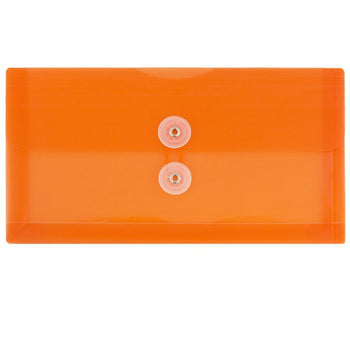 JAM Paper Plastic Envelopes with Button and String Tie Closure #10 ...