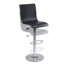 Winsome Spectrum High Back L Shape Air Lift Stool, Black-Curved seat for full back support and comfort