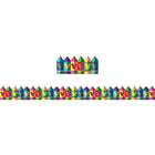 Eureka Geo Mickey Pencils Deco Trim Extra Wide Die Cut, 36 Pack-Classroom Decoration