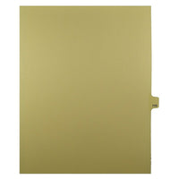 Mark Maker Legal Exhibit Index Tab Buff Single Tabs, 1/25th Cut, Letter Size, No Holes, Number 115, 25 Pack-Buff Single Tabs, 1/25th Cut