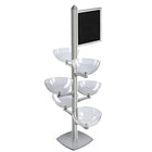 Azar Displays Sky Tower Bowl Kit (300298-SLV)-Tower Bowl Kit