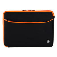Vangoddy 17" Neoprene Laptop Sleeve - Orange-Fits up to laptop 17.3"