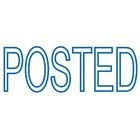 Trodat Printy "POSTED" Blue Climate Neutral Self-Inking Stamp 4911-Replaceable ink pad cartridge