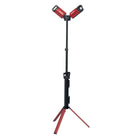 Energizer 5,000 Lumen Twin Head Portable Rechargeable LED Work Light - Red/Black-Dual adjustable LED lights allow you to direct the lighting to the perfect spot