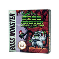 Boss Monster: Crash Landing-An alien spaceship has crash landed in the world of Arcadia. Boss Monster: Crash Landing is a mini-expansion for the hit dungeon building card game, allowing players to expand their Boss Monster game to 5-6 players.