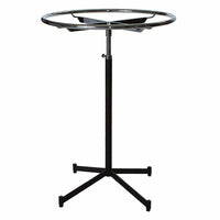 Eddie's 36" Round Clothing & Accessory Rack - Matte Black-Round Clothing & Accessory Rack