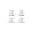 Maxwell & Williams Demi Mansion Cup & Saucer Set - Pack of 4-Dinnerware